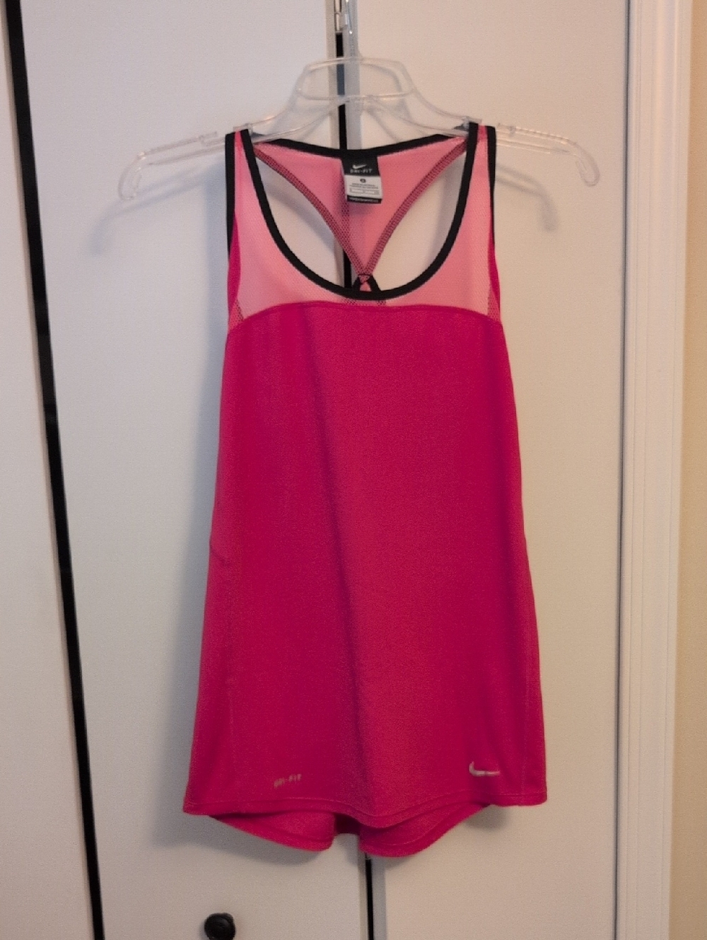 Nike Pink Dri-FIT Mesh Racerback Top